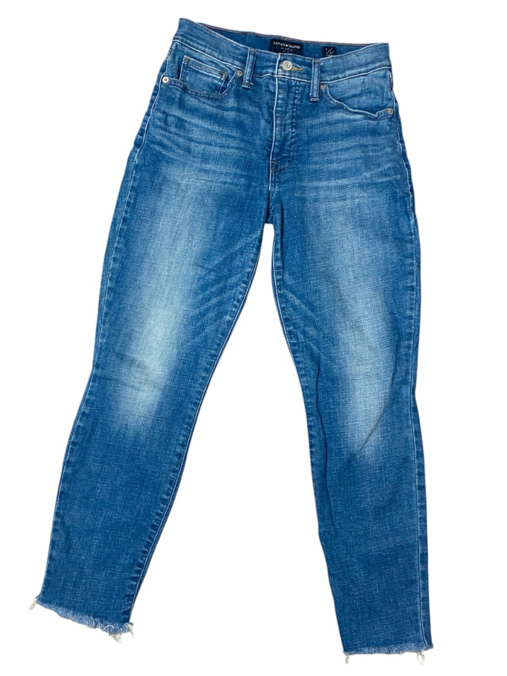 Lucky Brand High Rise Skinny Bridgette Medium Wash Jeans Women's 4/27 Ankle